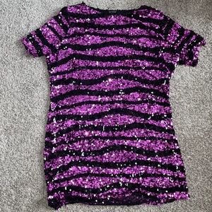 Sequined T-Shirt dress
